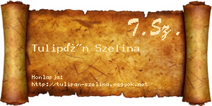 Tulipán Szelina névjegykártya